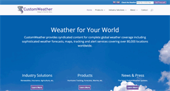 Desktop Screenshot of customweather.com