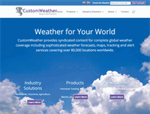 Tablet Screenshot of customweather.com